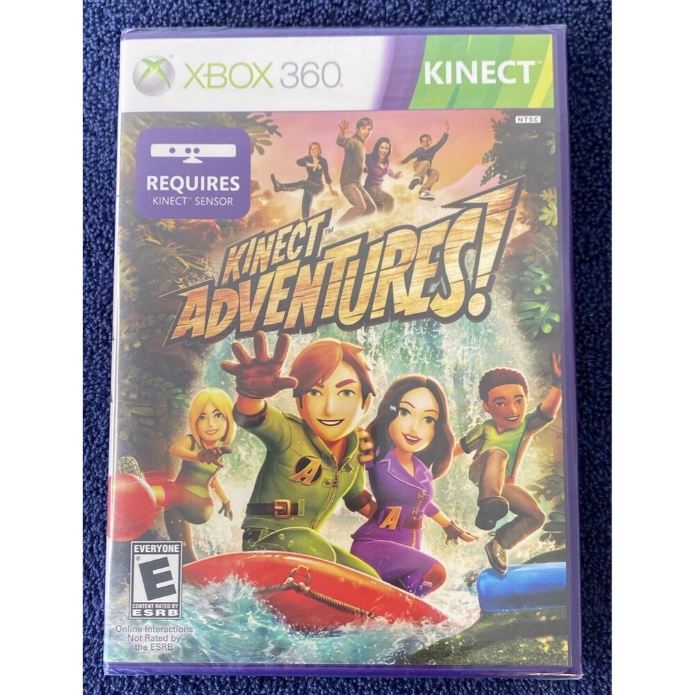 2010 NOS KINECT ADVENTURES GAME XBOX 360 BRAND NEW & FACTORY SEALED
